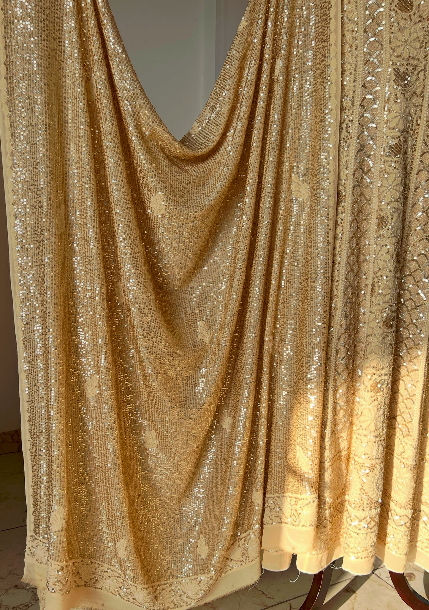 Ruhani Golden Luxurious Wedding Anarkali
