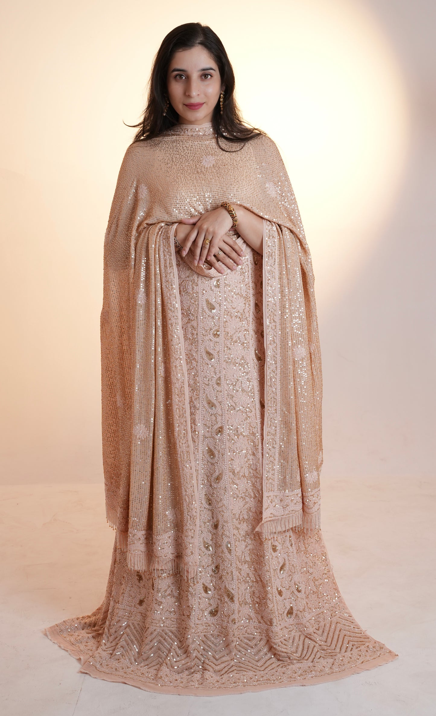 Old Rose Luxurious Wedding Anarkali