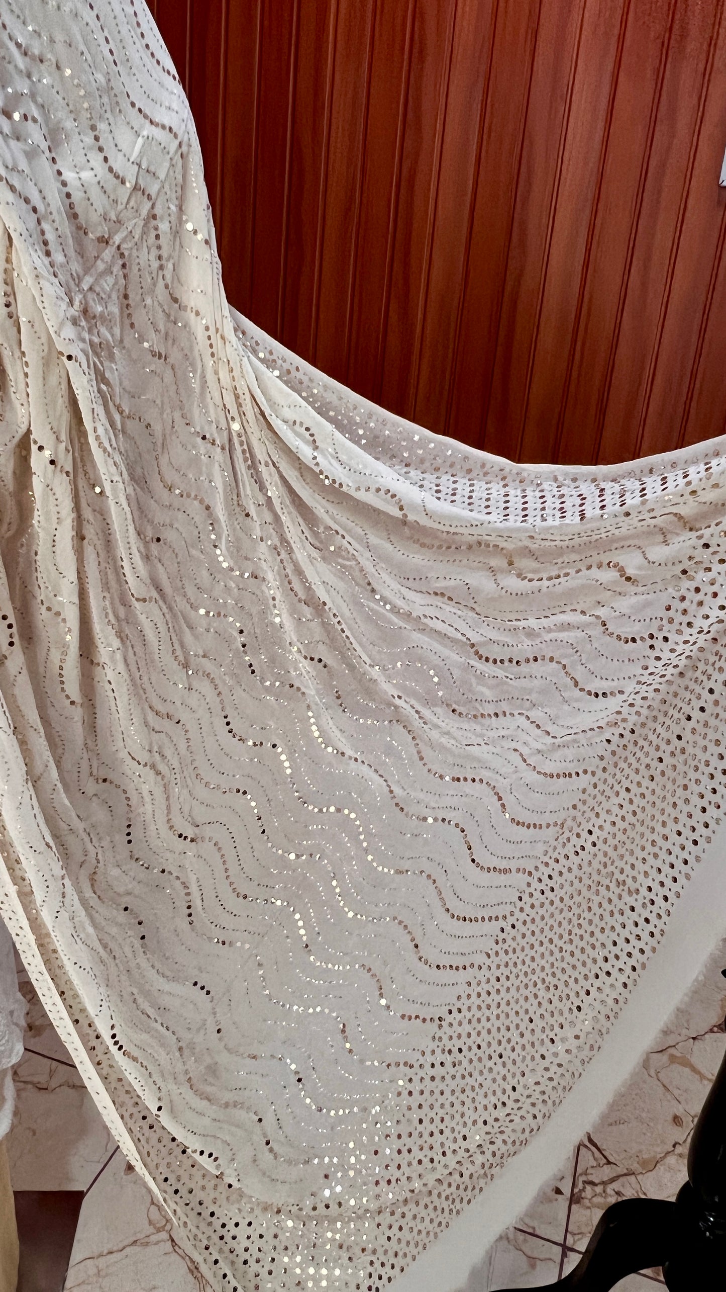 Ruhani Allover Heavy Mukaish Pure Georgette Dupatta
