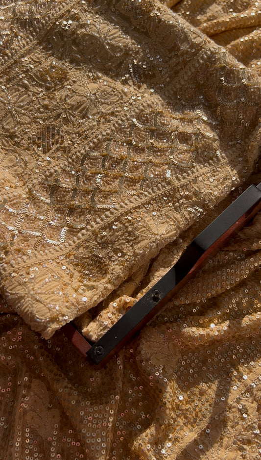 Ruhani Golden Luxurious Wedding Anarkali