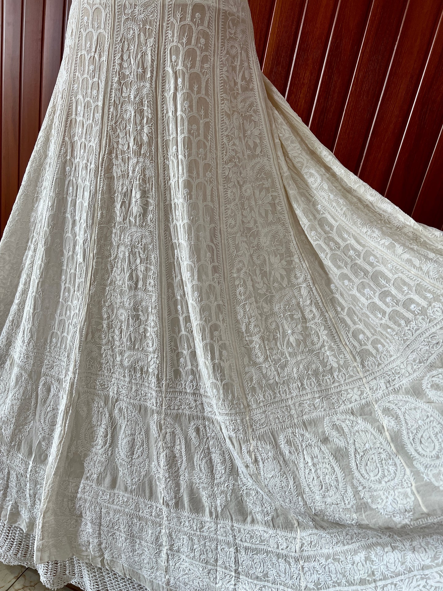 Suhaan 3 Taar fine Chikankari Lehenga