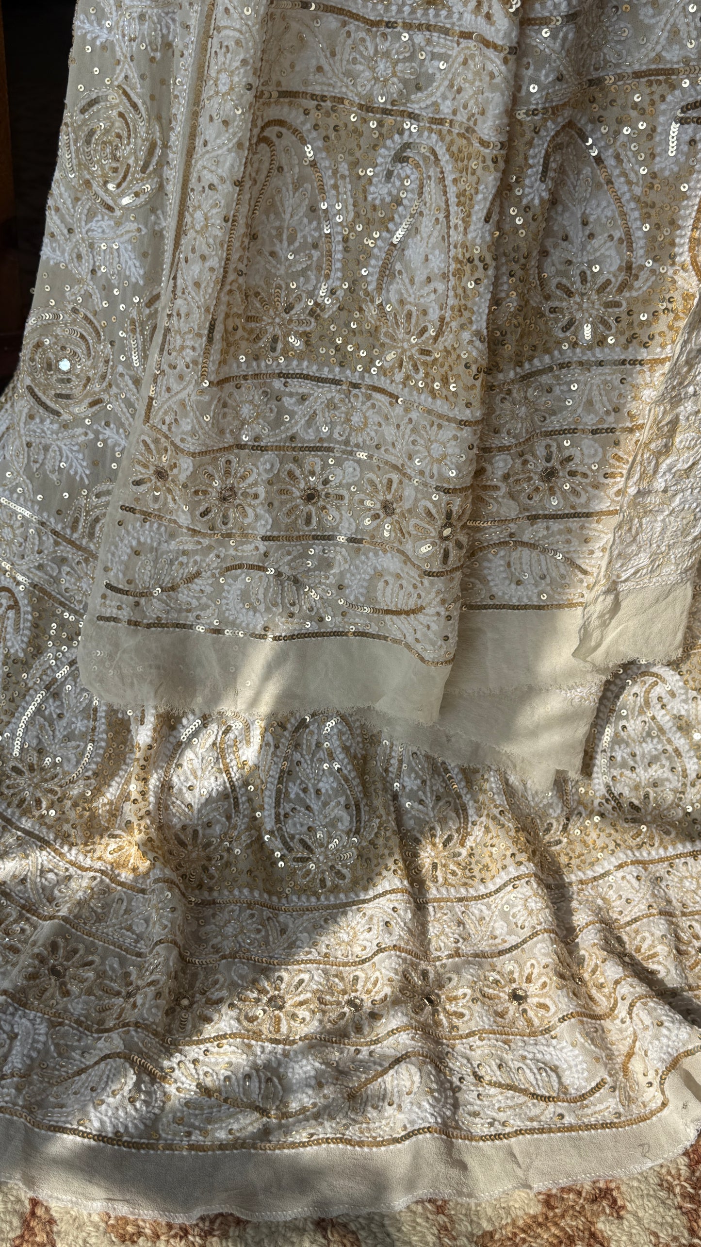 Masterpiece Gulaab Chikankari Sequins Wedding Lehenga