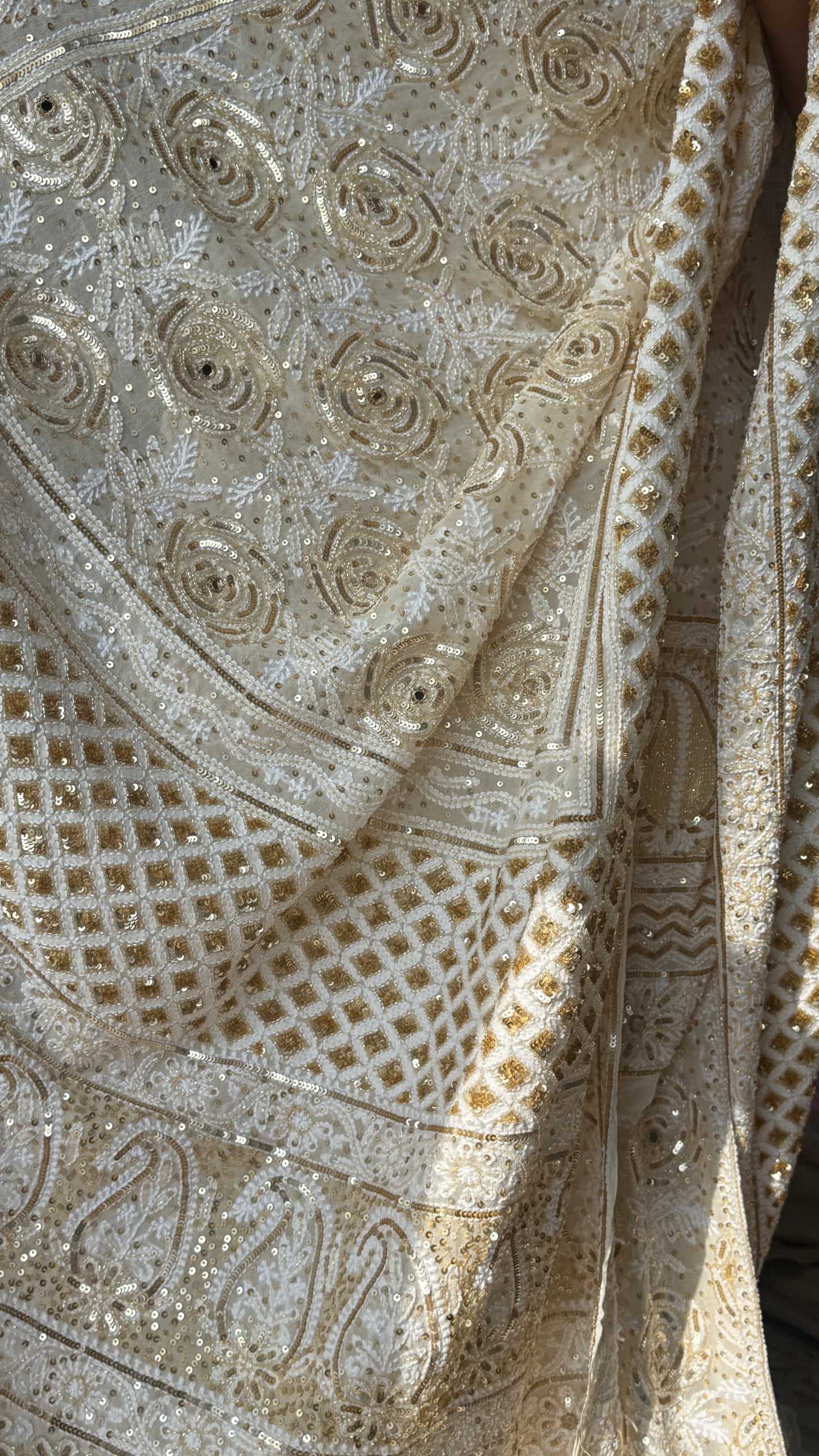 Masterpiece Gulaab Chikankari Sequins Wedding Lehenga