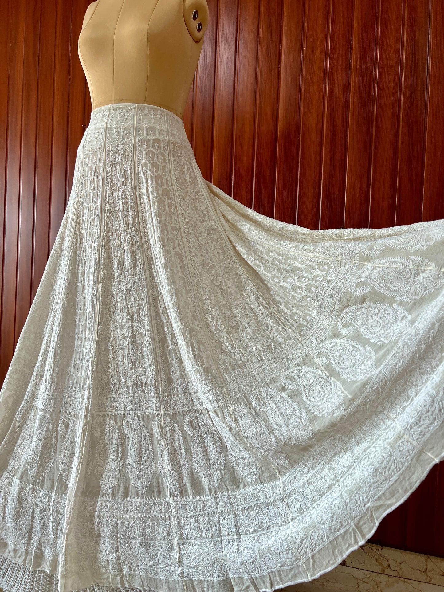 Suhaan 3 Taar fine Chikankari Lehenga