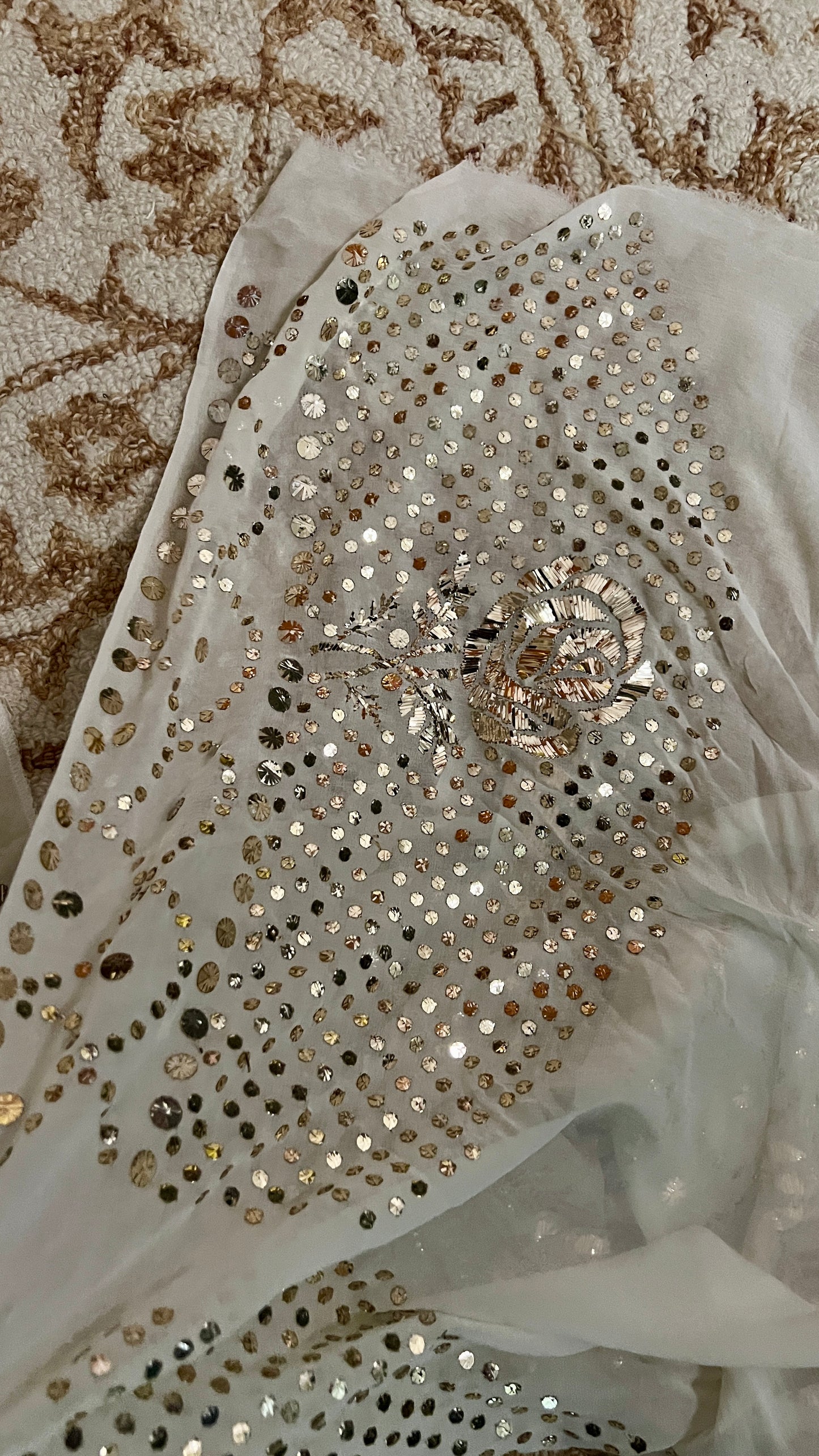 Ruhani designer Badla and mukaish pure georgette lehenga set