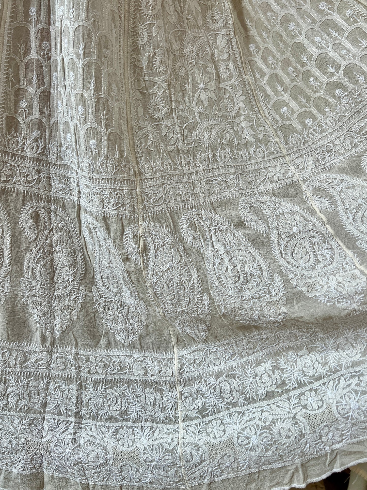 Suhaan 3 Taar fine Chikankari Lehenga