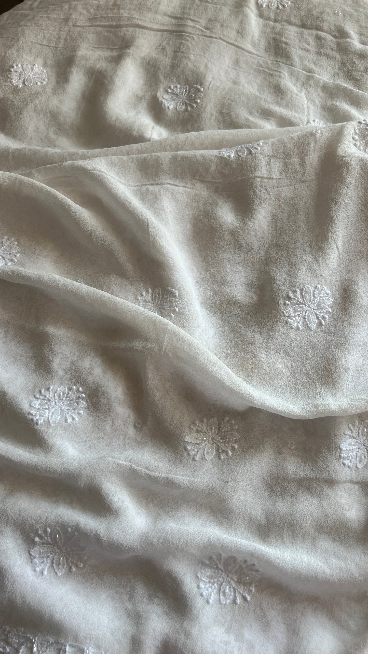Gulaab Chikankari and pink cut dana sequins kurta and dupatta