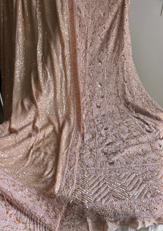 Old Rose Luxurious Wedding Anarkali