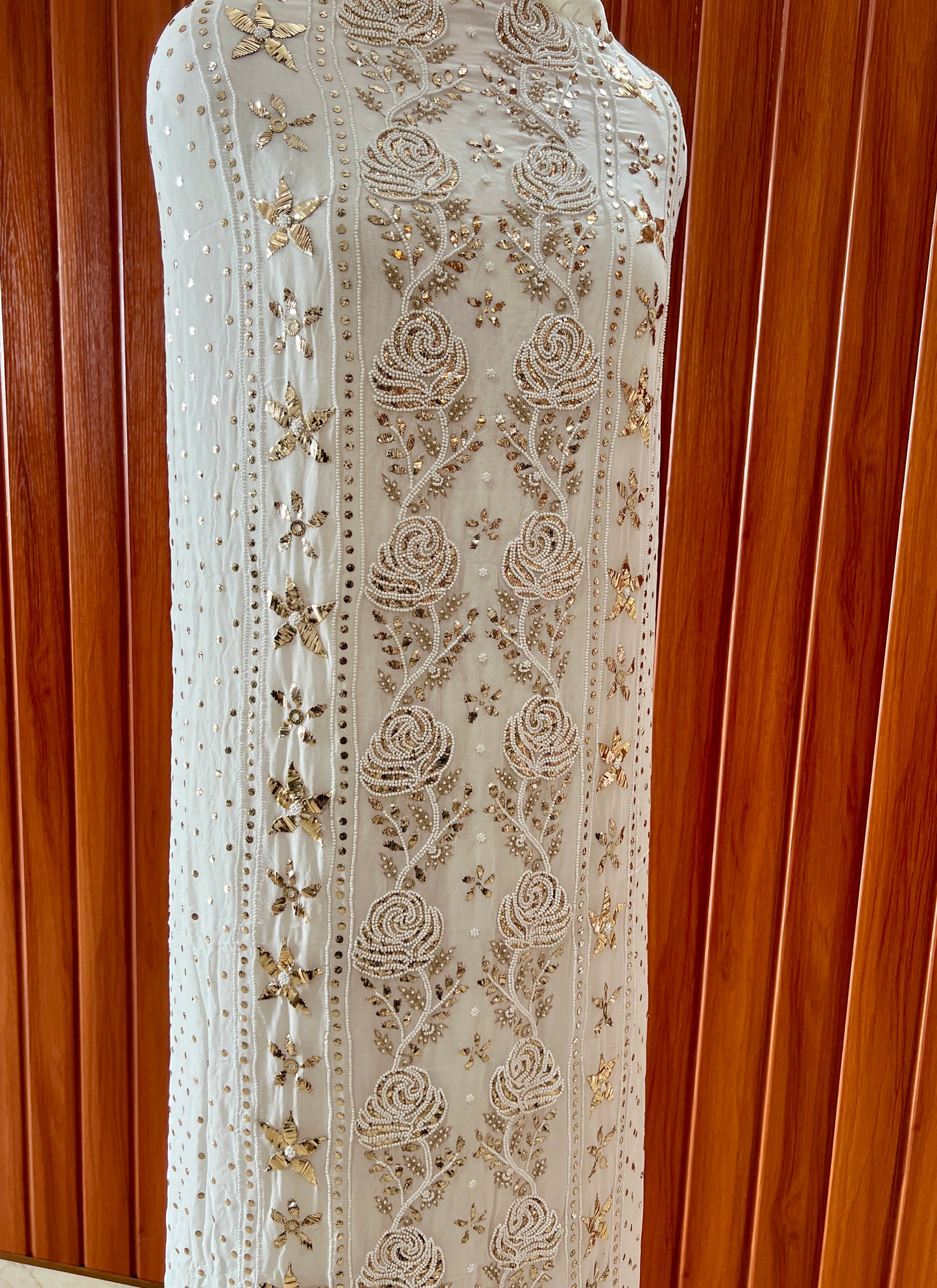 Ruhani Badla and Pearl Embroidered Kurta & Dupatta Set