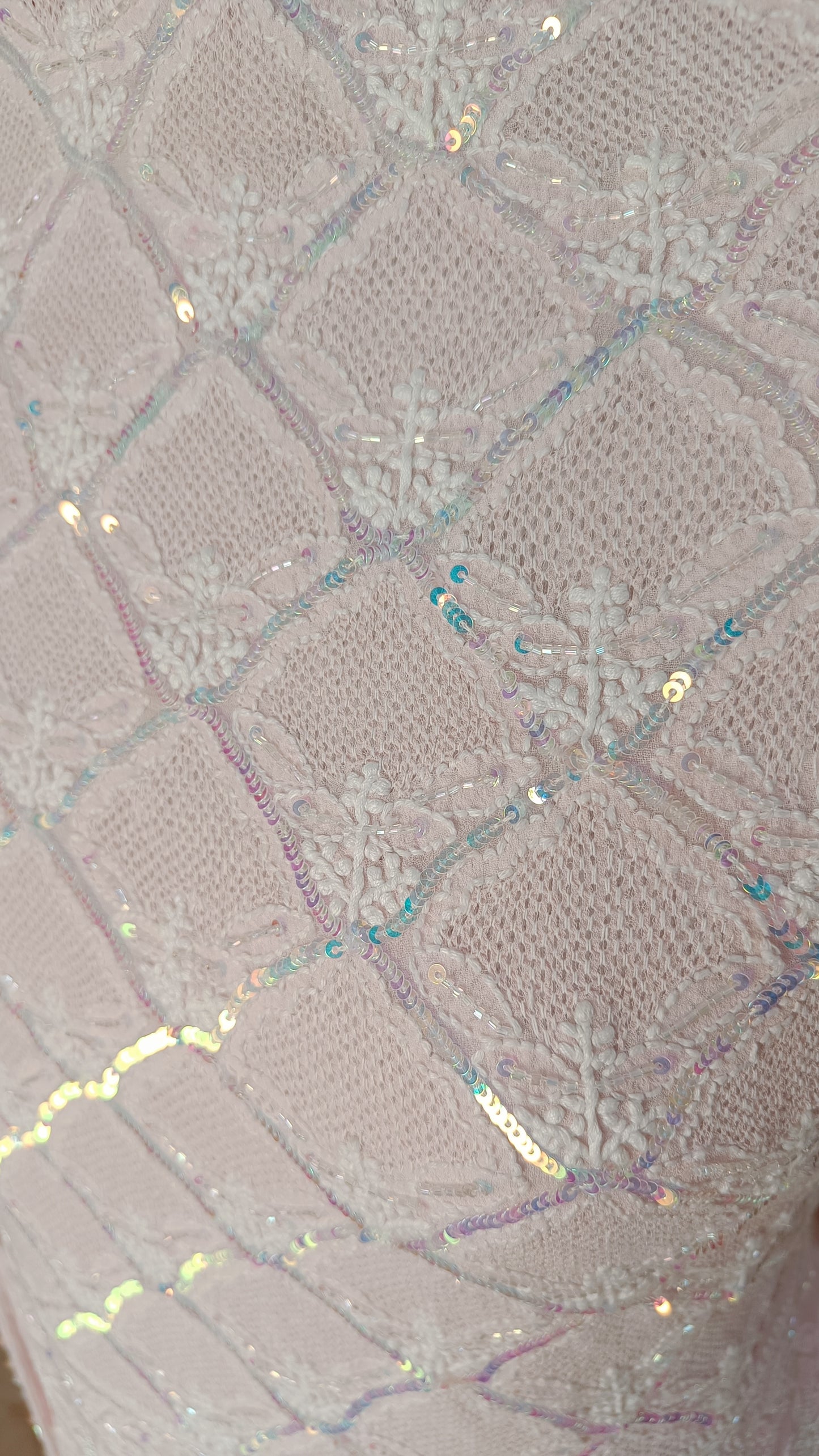 Ruhani Pink Chikankari Jaali Pearl Cut Dana Sequins Wedding Lehenga