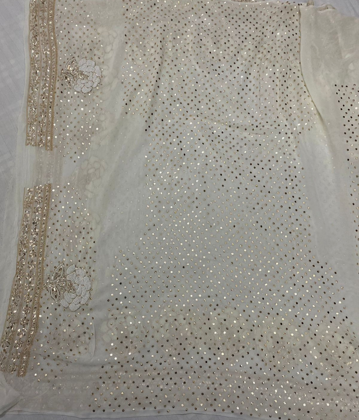 Heritage Ruhani Allover Heavy Badla Pearl and Aari Embroidered Saree