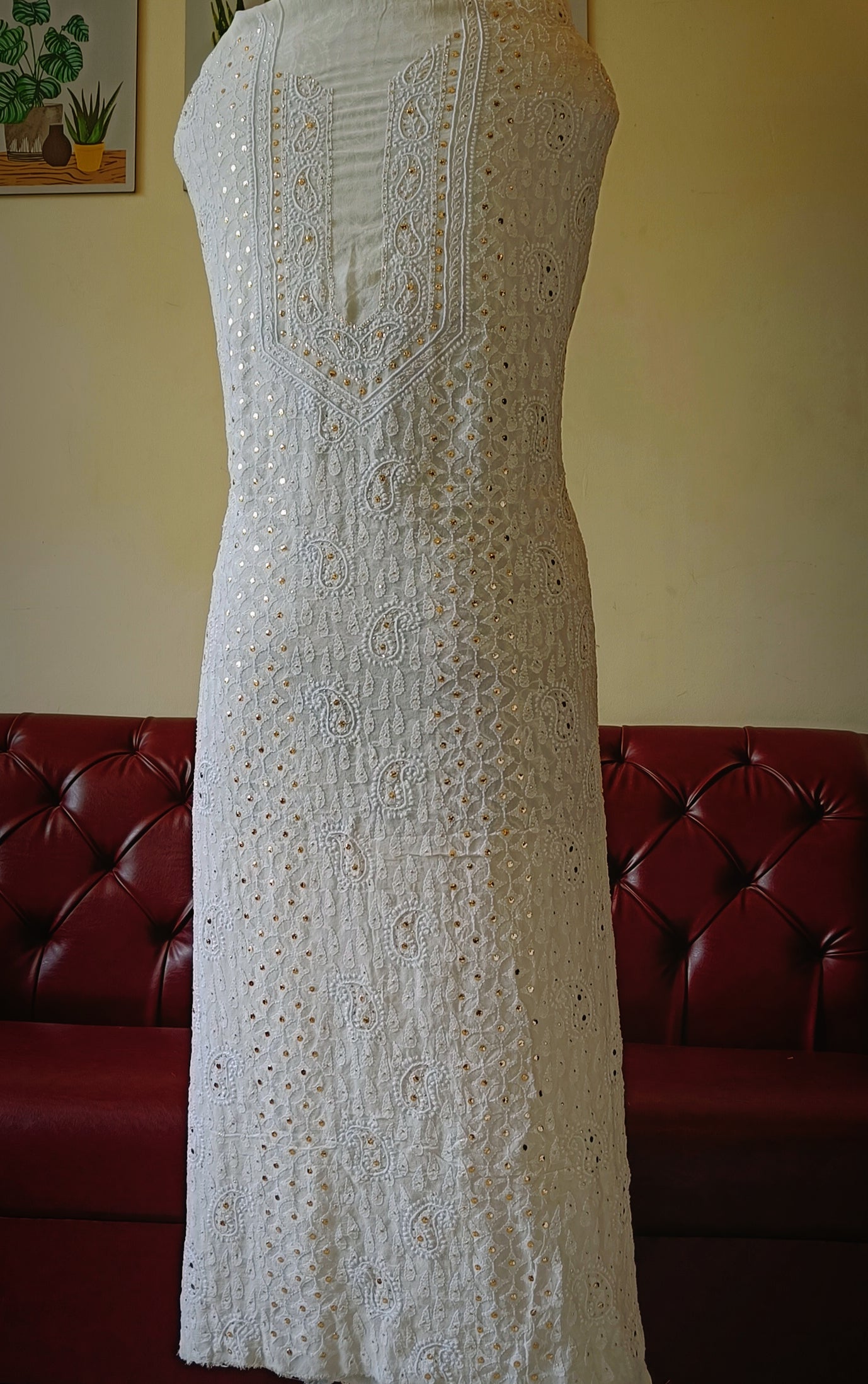 Ruhani Chikankari and Mukaish Kurta for Men