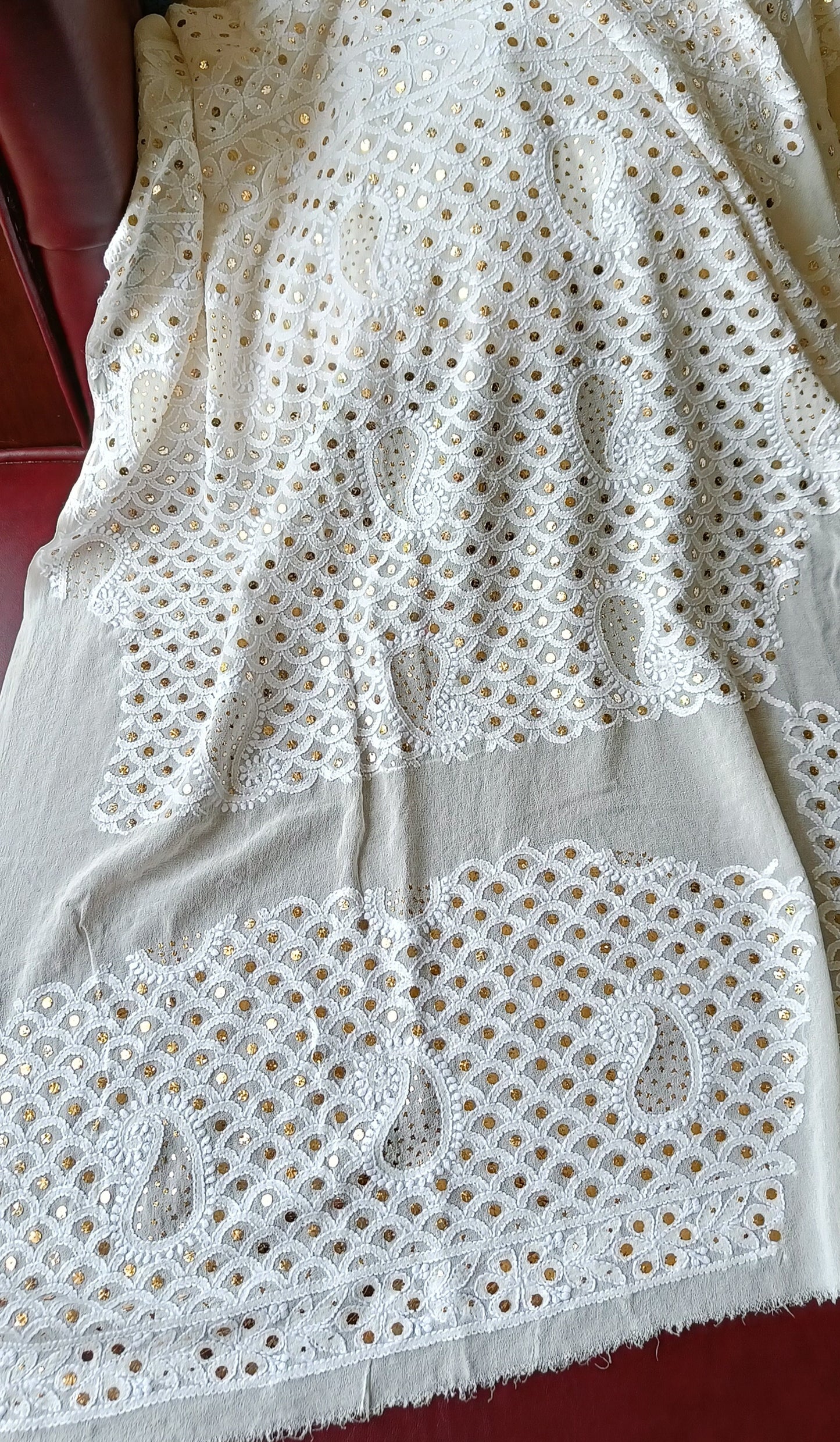 Ruhani Chikankari and Mukaish Lehenga Set