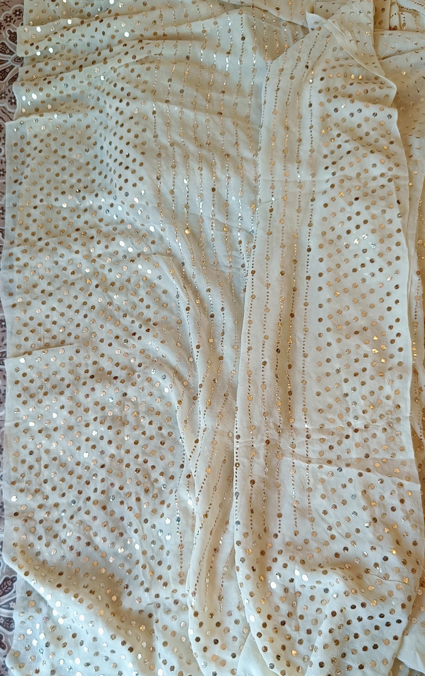 Ruhani Allover Heavy Mukaish Pure Georgette Dupatta