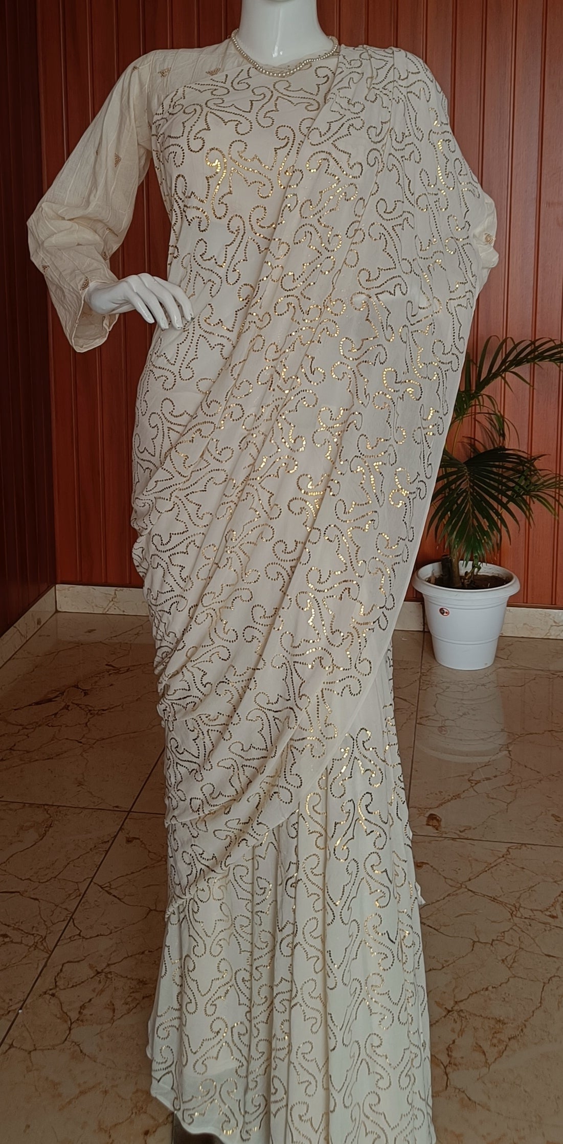 Ruhani Allover Finest Mukaish Pure Georgette Saree