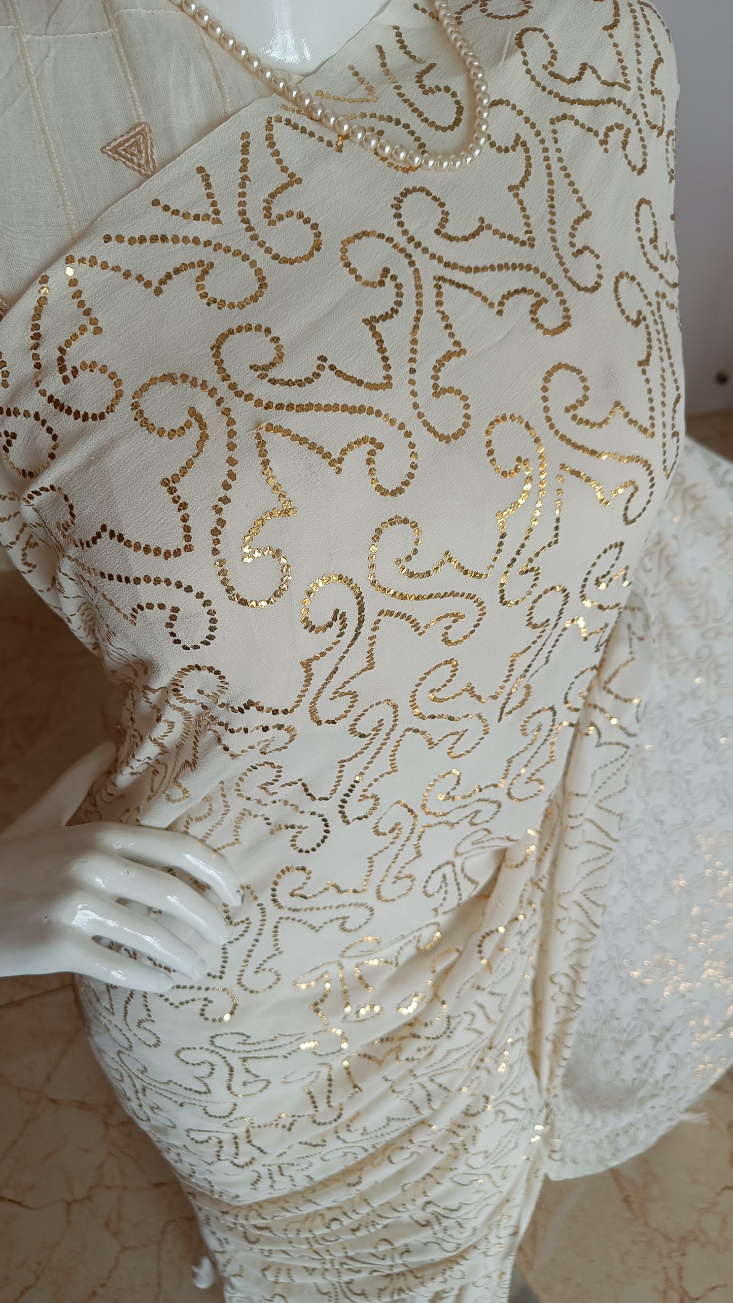 Ruhani Allover Finest Mukaish Pure Georgette Saree
