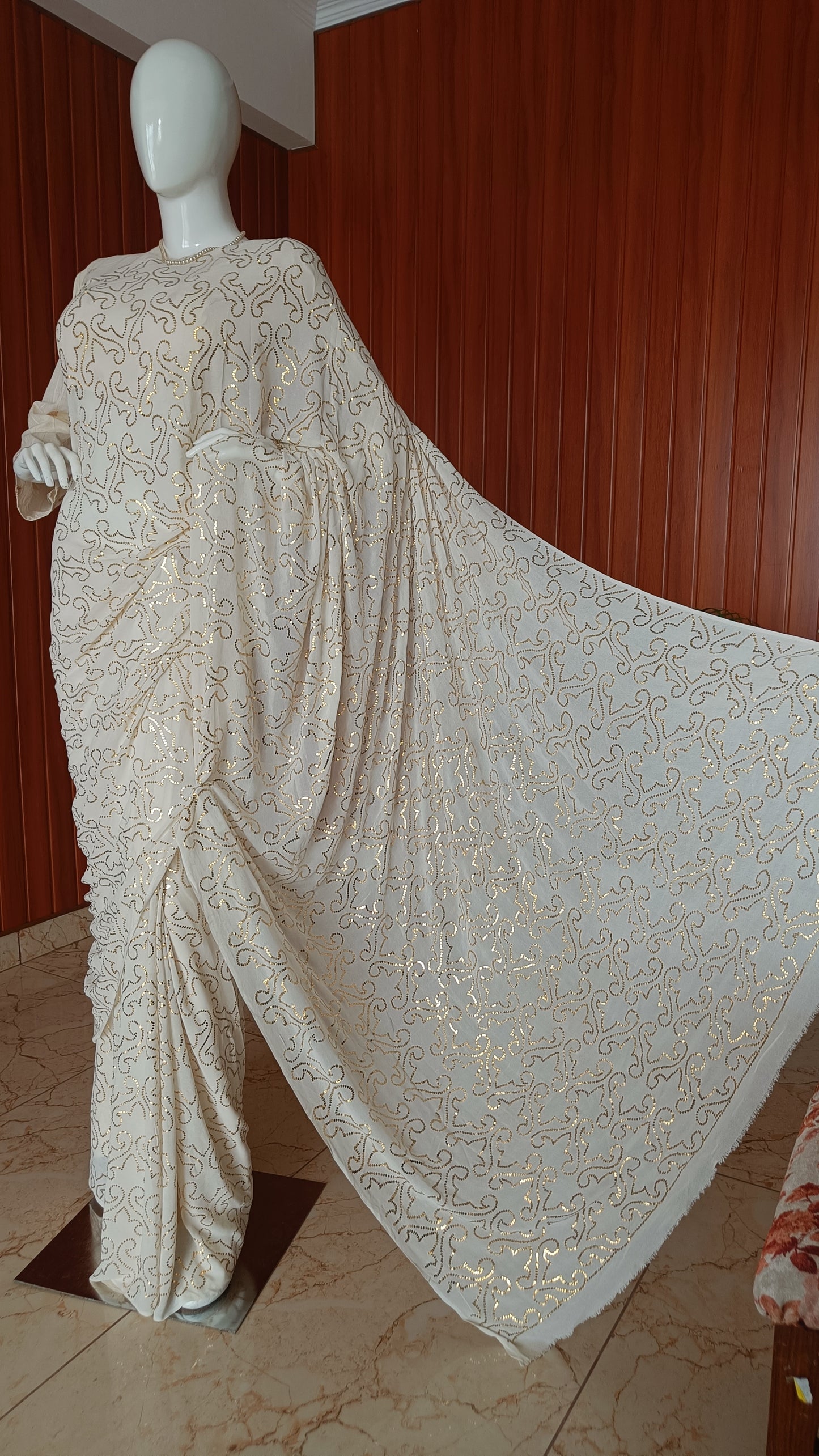Ruhani Allover Finest Mukaish Pure Georgette Saree