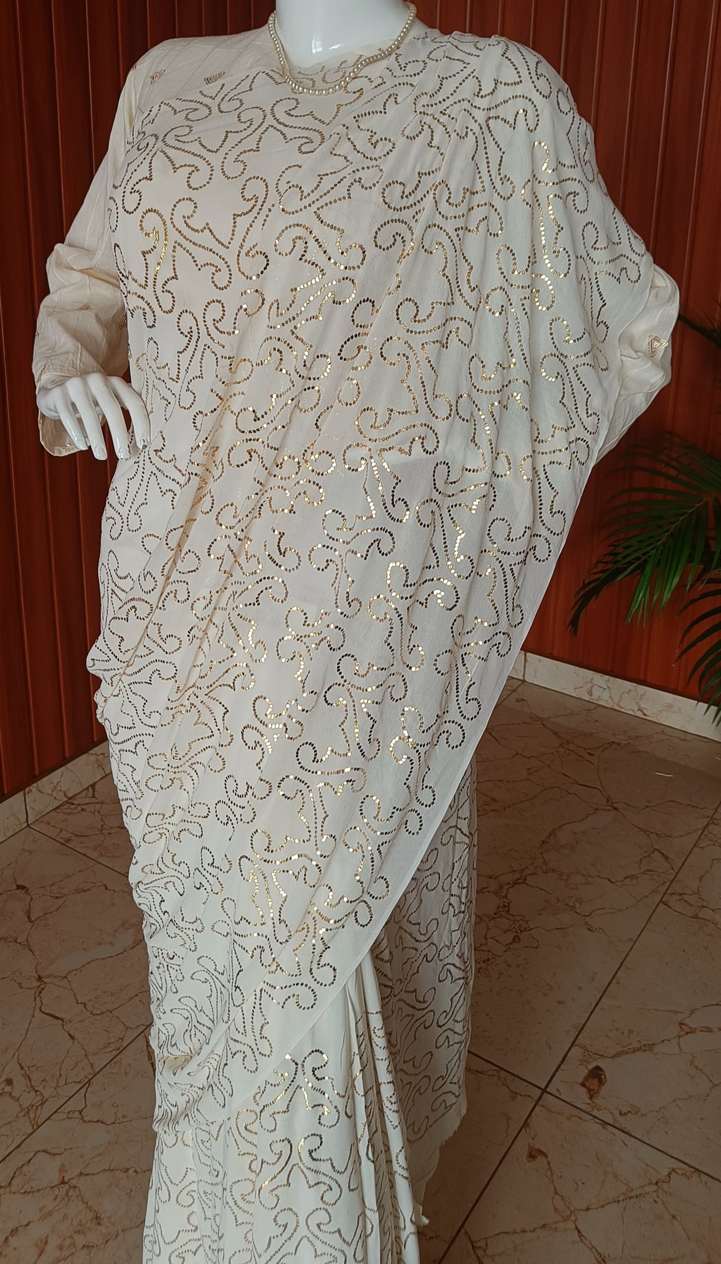 Ruhani Allover Finest Mukaish Pure Georgette Saree