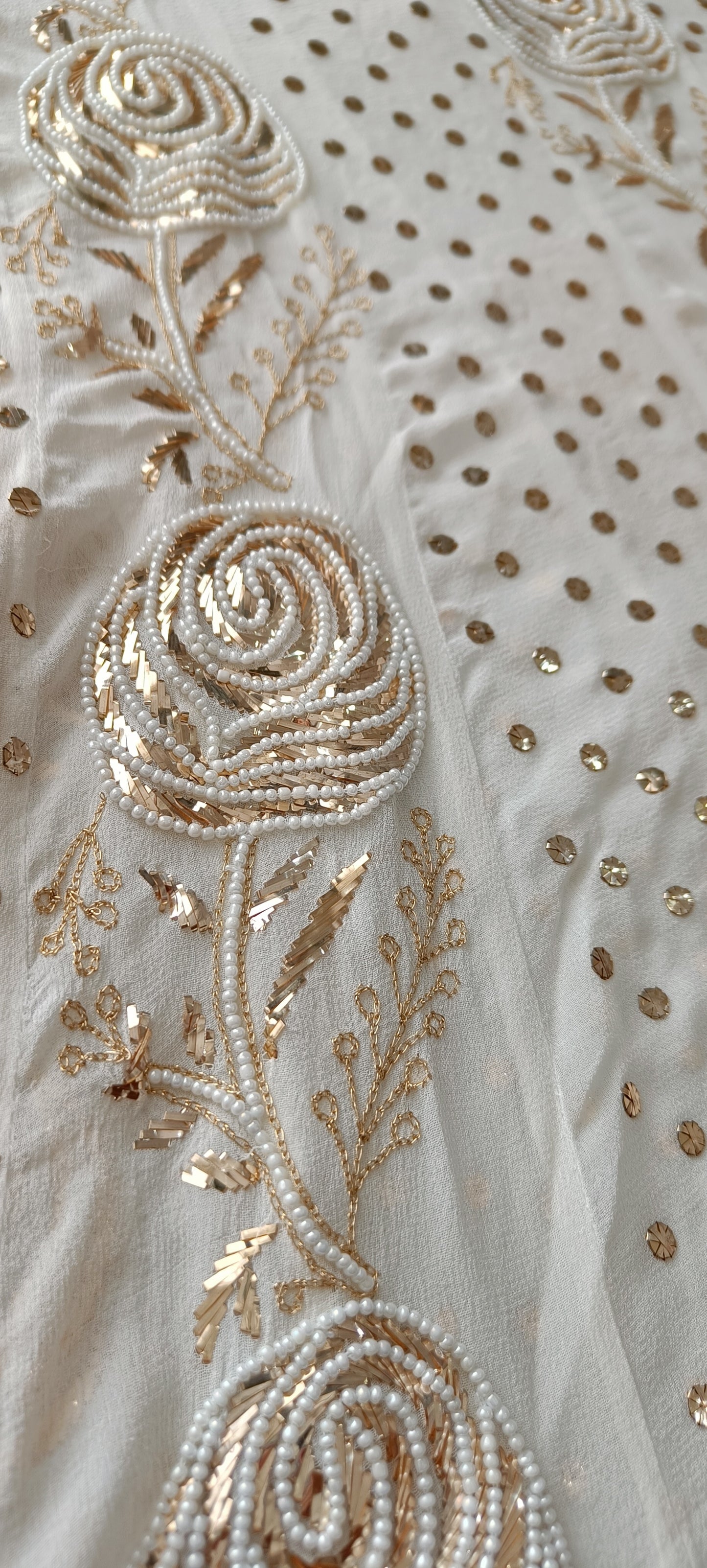 Ruhani Badla and Pearl Embroidered Anarkali Suit