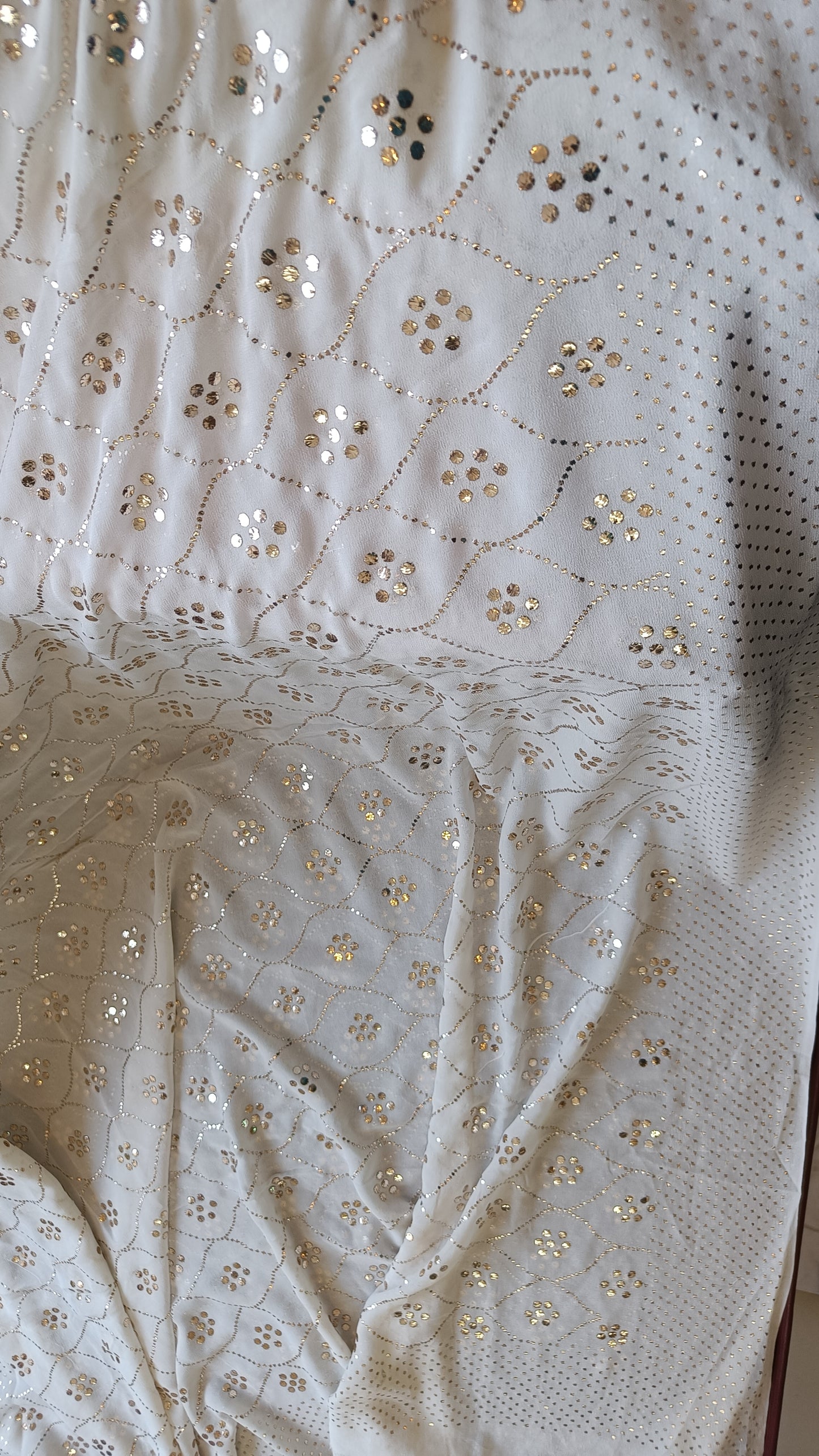 Ruhani allover heavy mukaish pure georgette dupatta