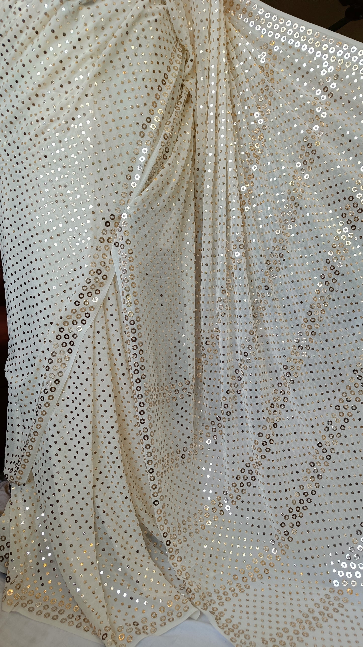 Ruhani Allover Mukaish Saree on Pure Georgette