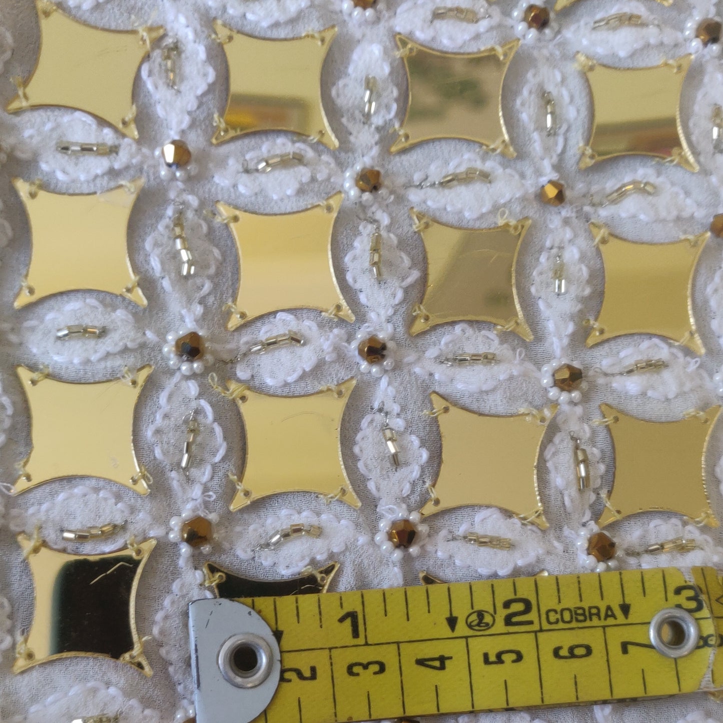 Ruhani allover heavy embellished mirror work men's wedding kurta fabric