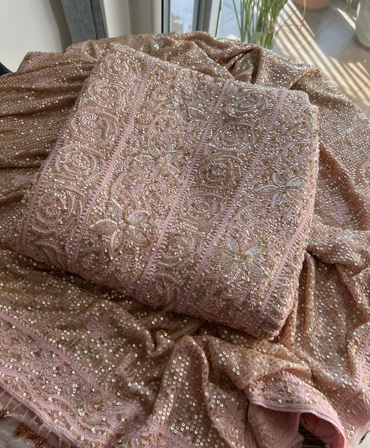 Ruhani Dusty Pink Luxurious Wedding Anarkali