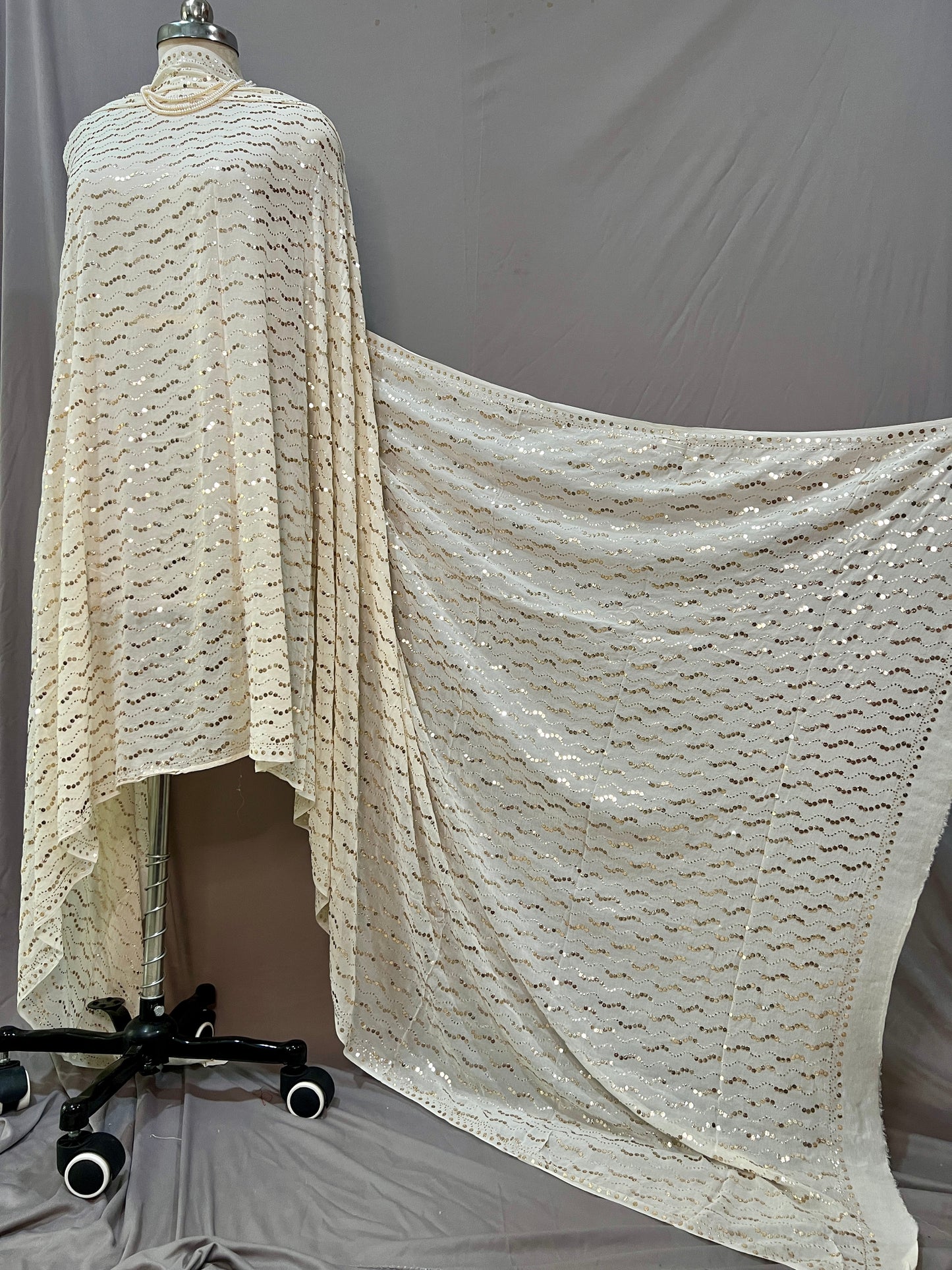 Ruhani Allover Heavy Badla and Mukaish Wedding Dupatta