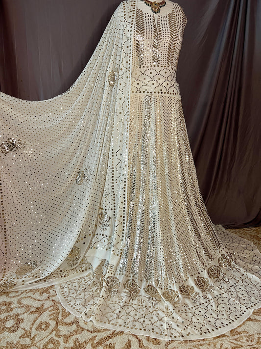 Ruhani designer Badla and mukaish pure georgette lehenga set