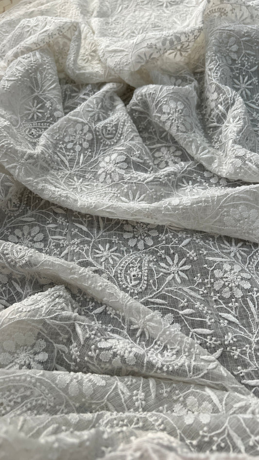 Suhaan finest Chikankari Pure Kota Dupatta