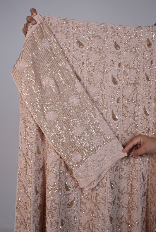Old Rose Luxurious Wedding Anarkali
