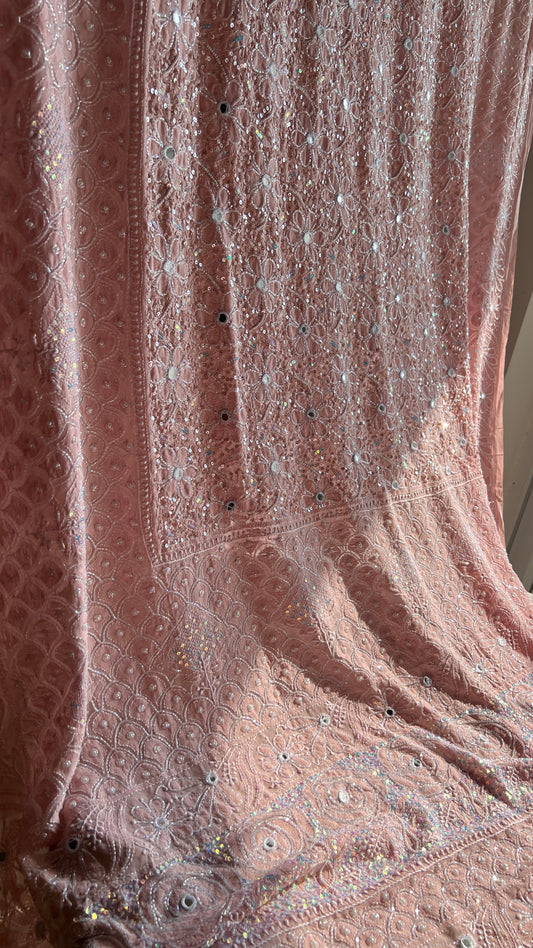 Ruhani Chikankari sequins wedding dupatta
