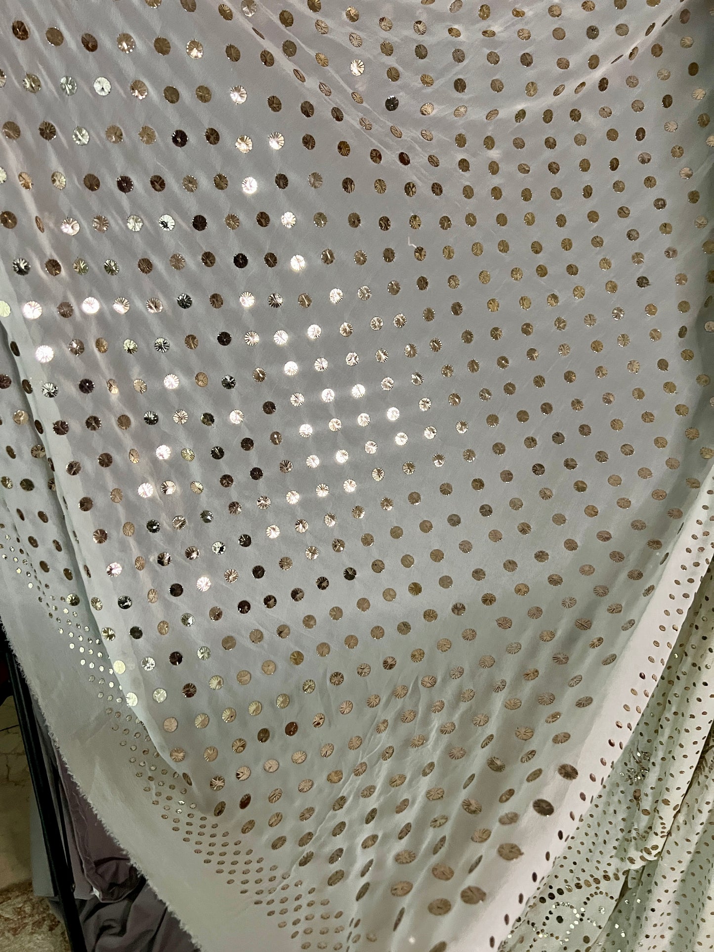 Ruhani Allover Heavy Mukaish Tiki Pure Georgette Dupatta
