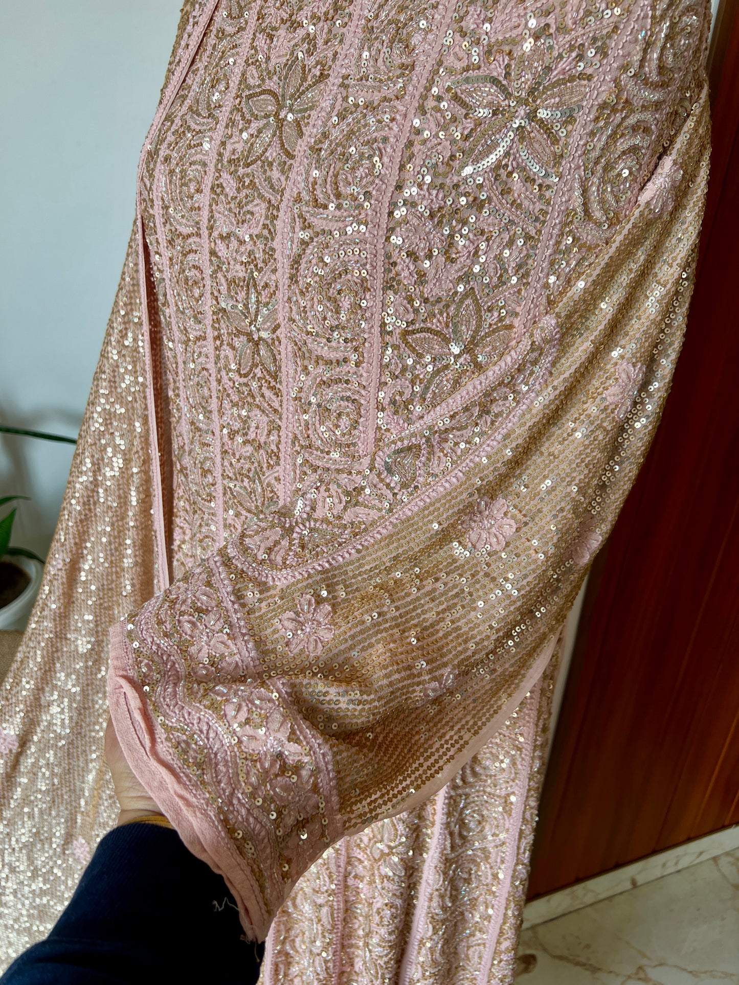 Ruhani Dusty Pink Luxurious Wedding Anarkali