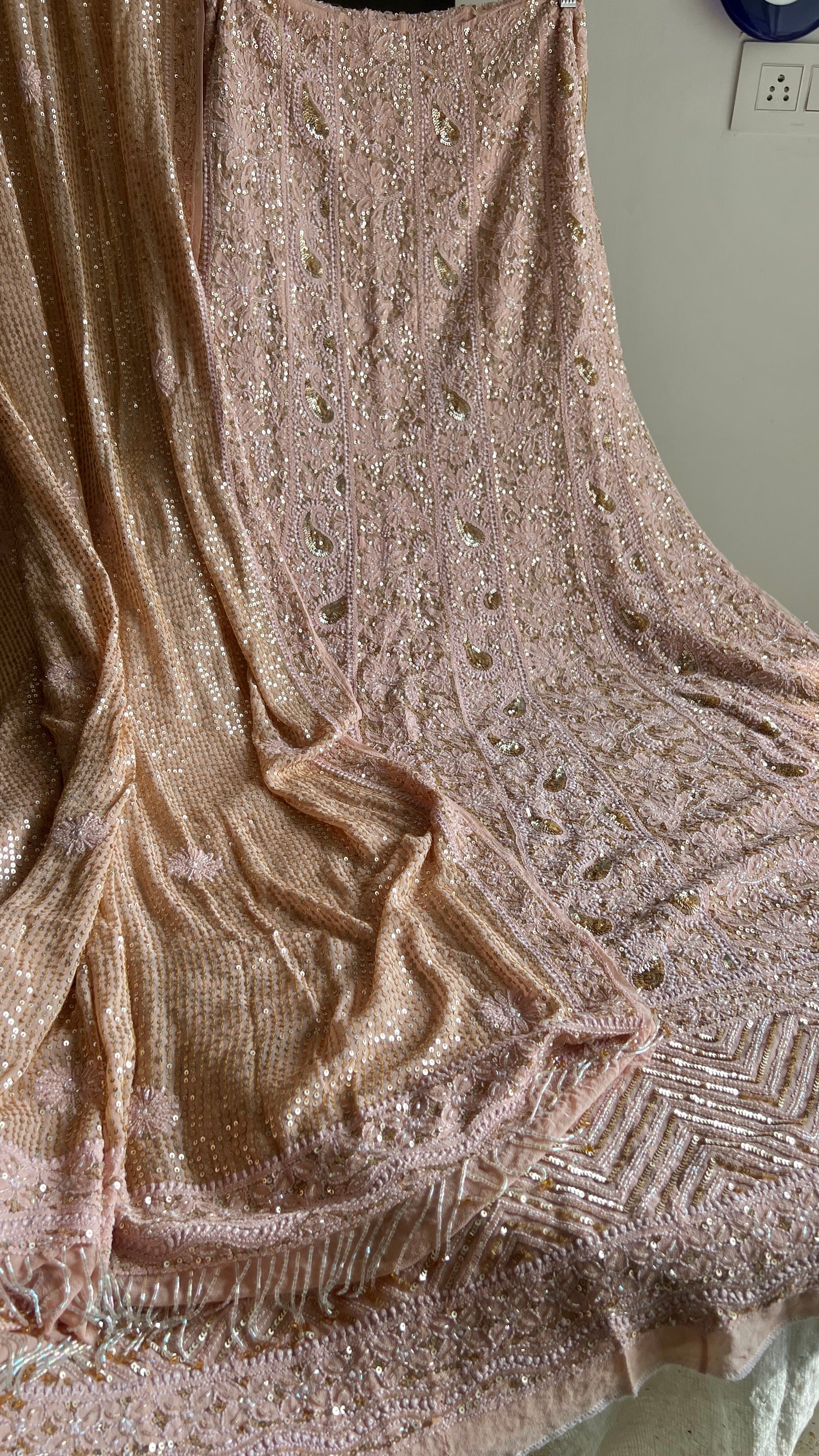 Old Rose Luxurious Wedding Anarkali