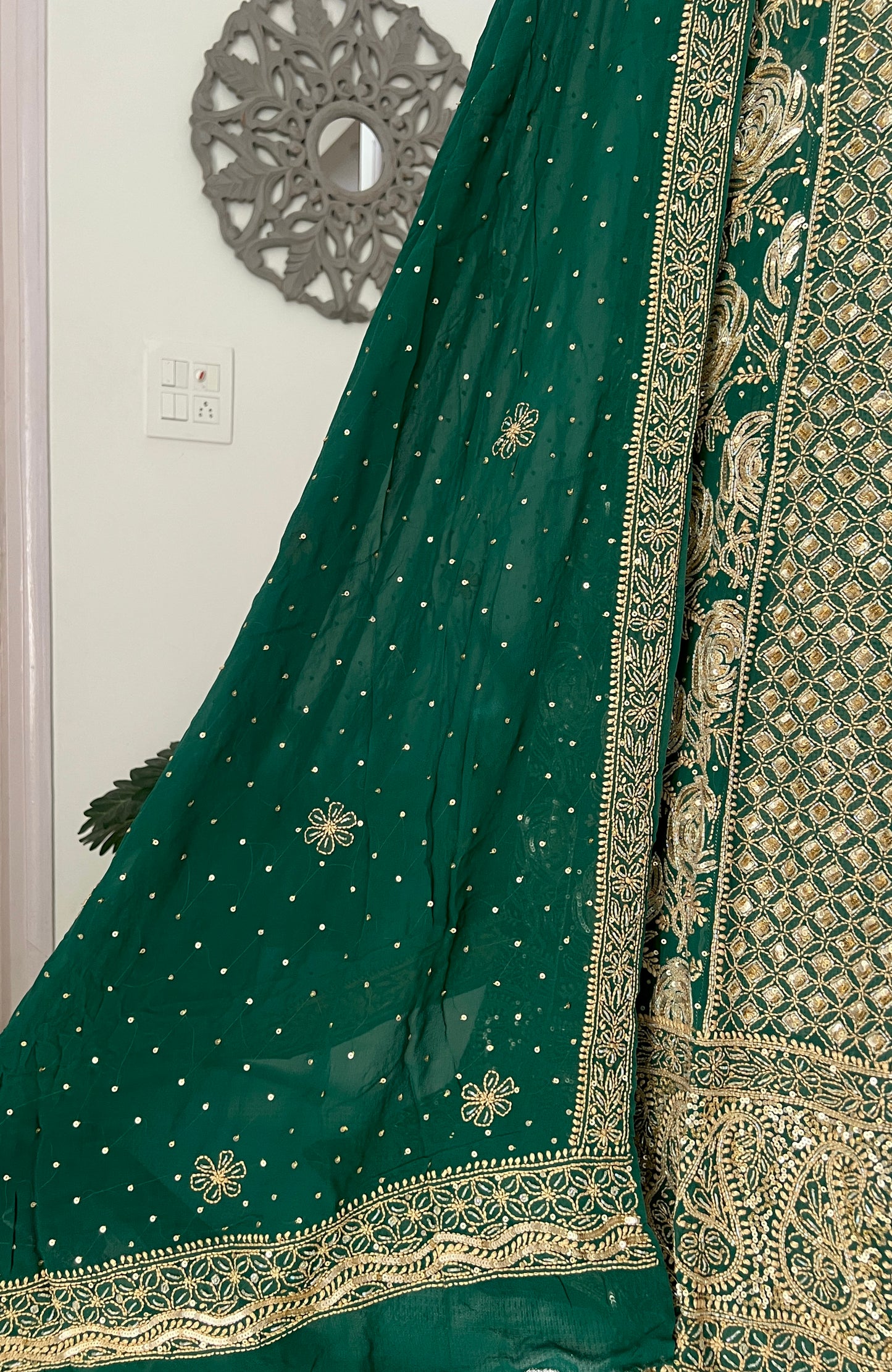 Ruhani Emerald Green Wedding Anarkali