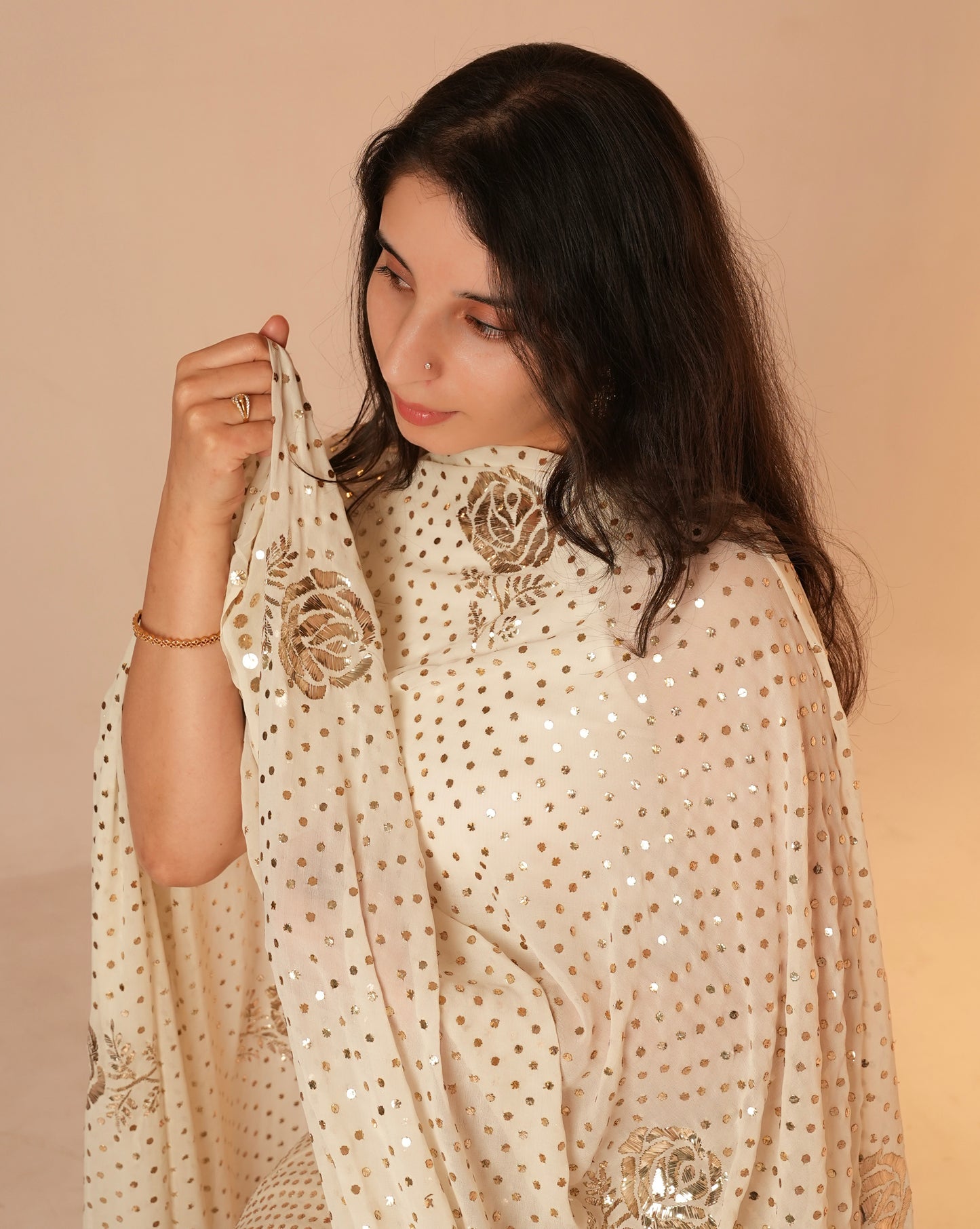 Ruhani designer Badla and mukaish pure georgette lehenga set