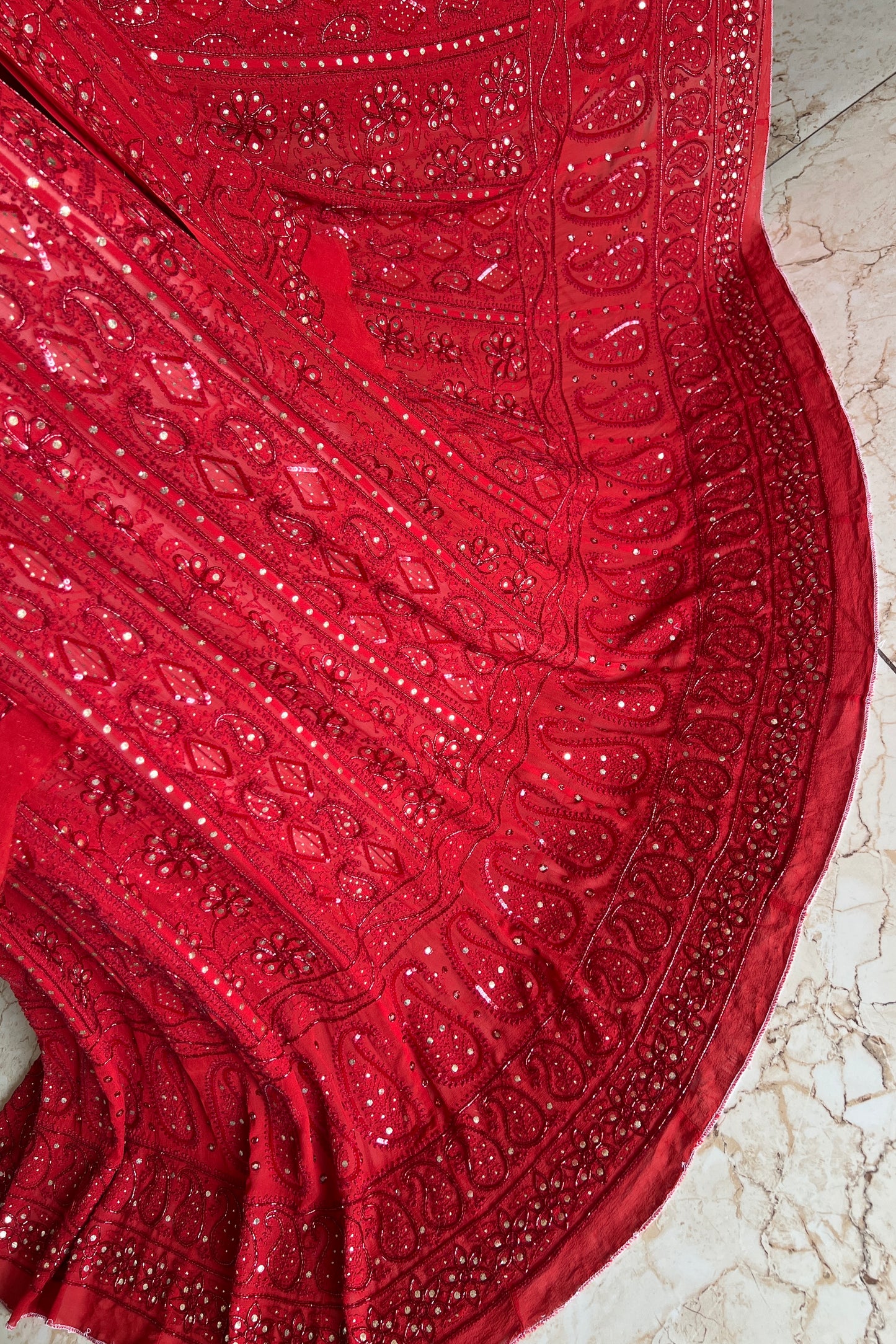 Ruhani Red Exclusive Wedding Lehenga