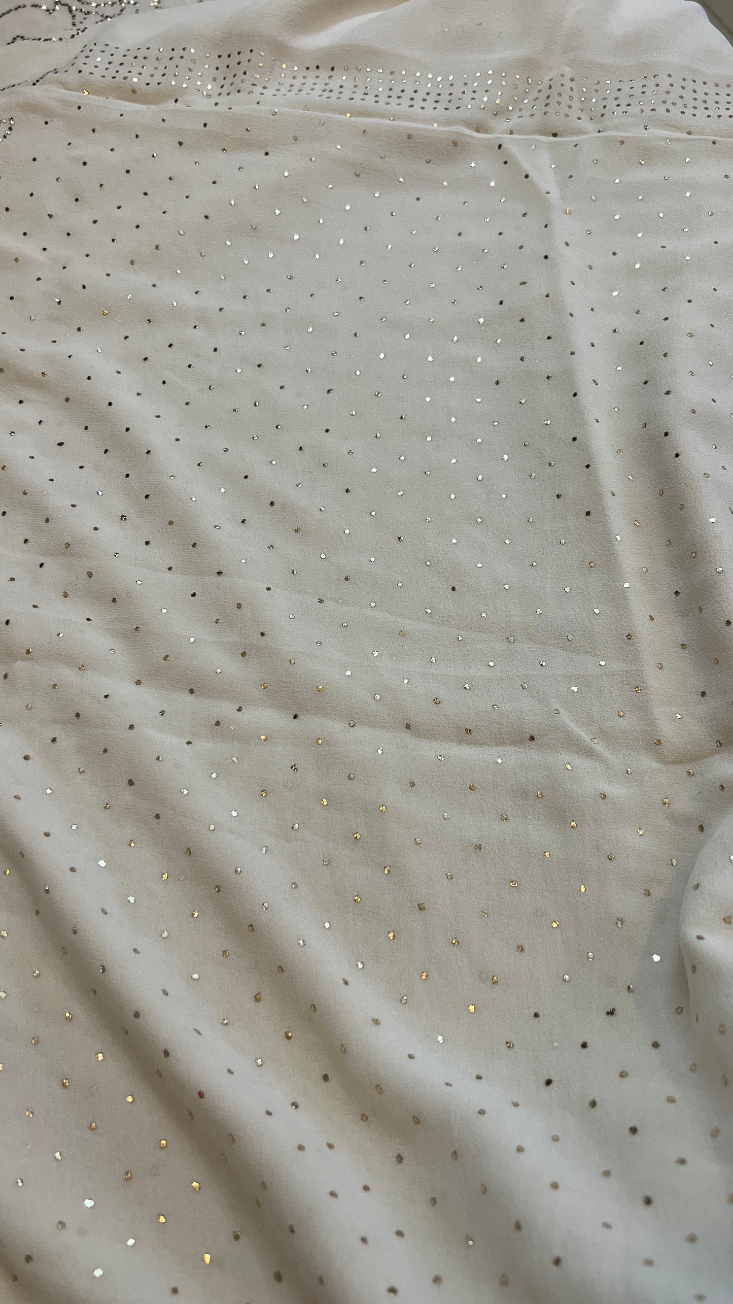 Ruhani Ivory Allover Badla and Mukaish work Kurta & Dupatta Set