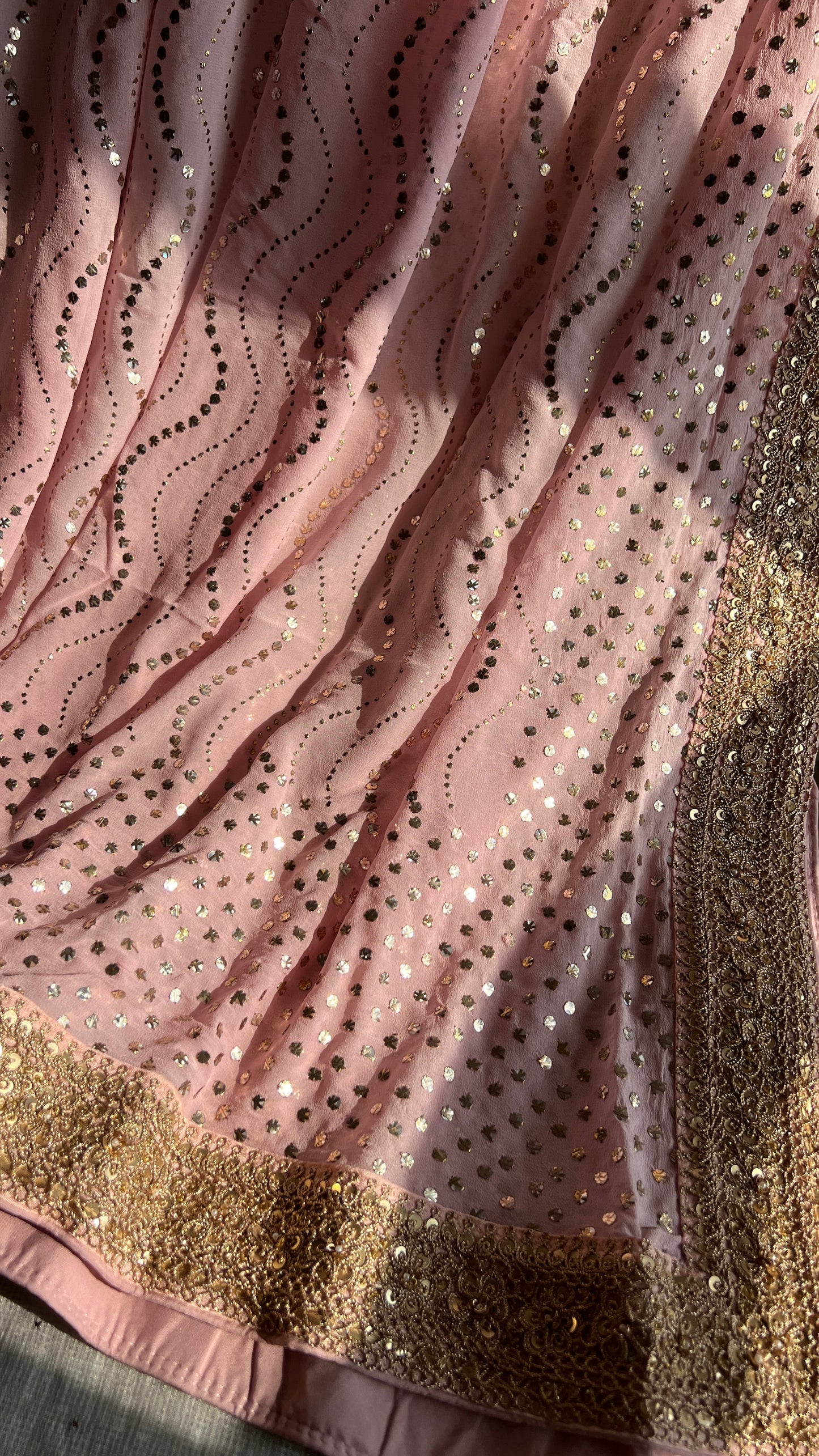 Ruhani Pink Heavy Mukaish Wedding Dupatta
