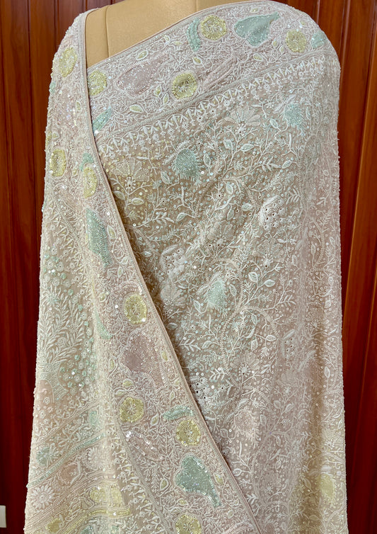 Suhaan Chikankari Ek Taar Saree