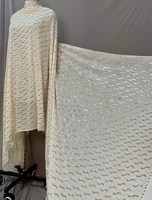 Ruhani Allover Heavy Badla and Mukaish Wedding Dupatta