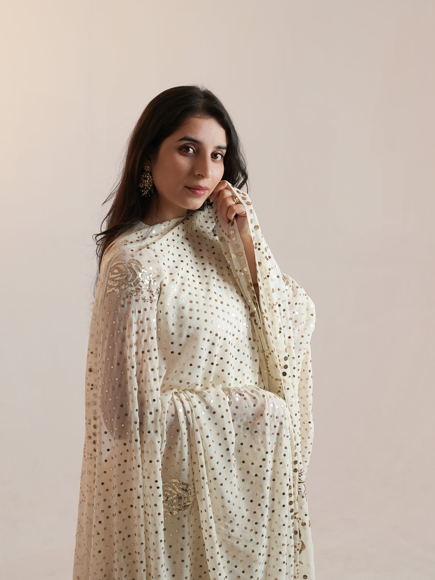 Ruhani designer Badla and mukaish pure georgette lehenga set
