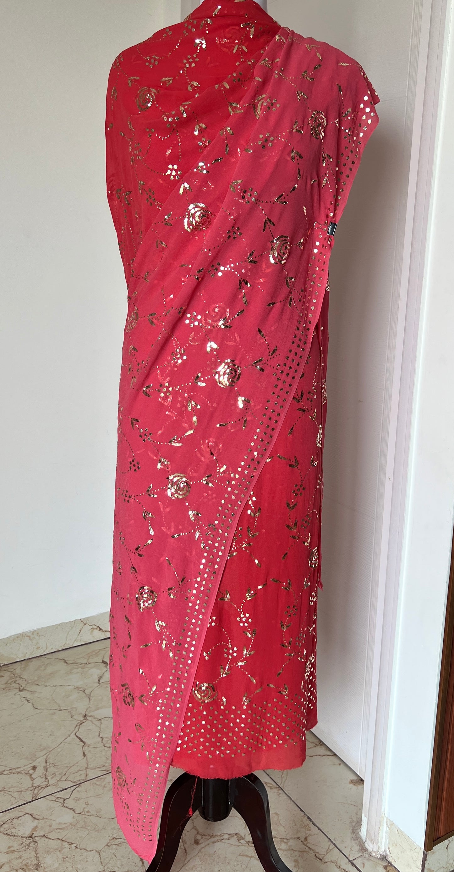 Gulaab Badla and Mukaish work Kurta & Dupatta Set