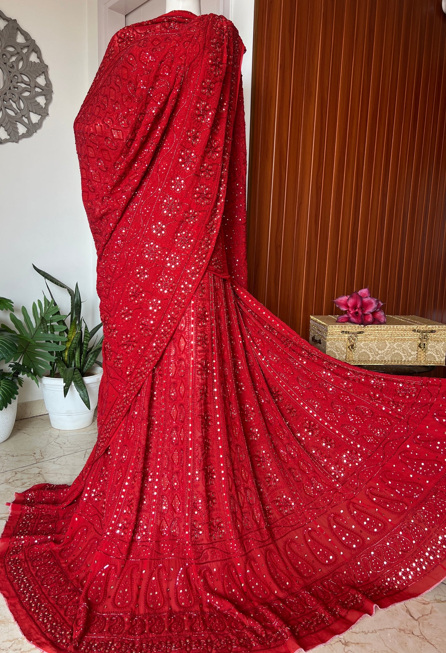 Ruhani Red Exclusive Wedding Lehenga