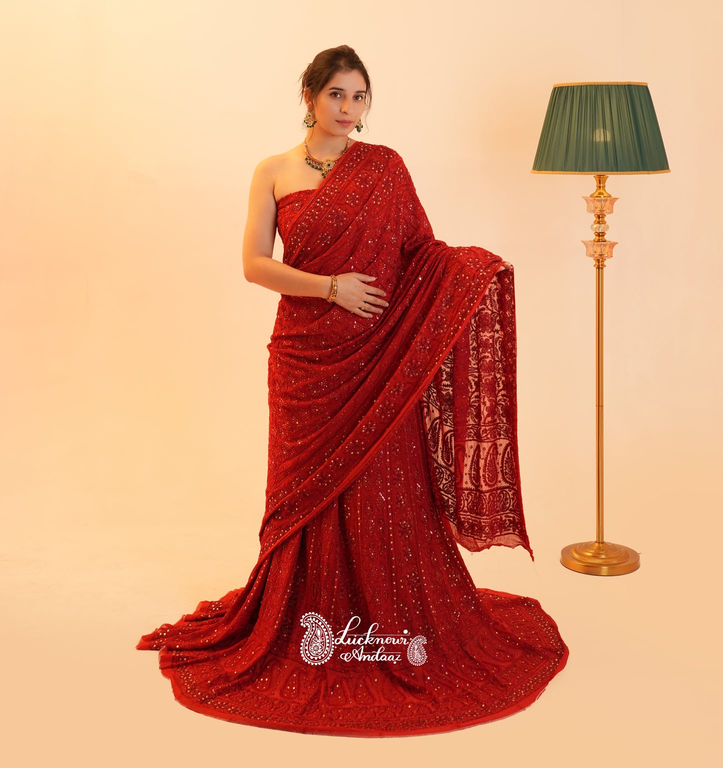 Ruhani Red Exclusive Wedding Lehenga