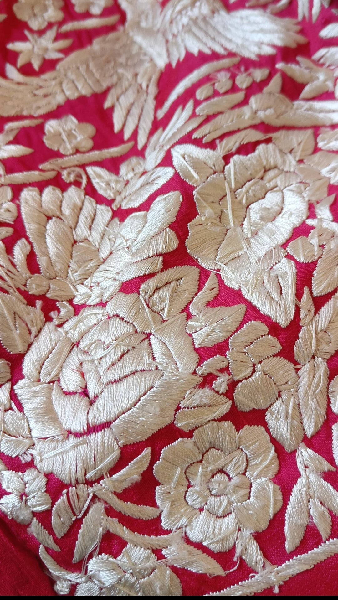 Parsi Gara Lehenga Set Hand Embroidered