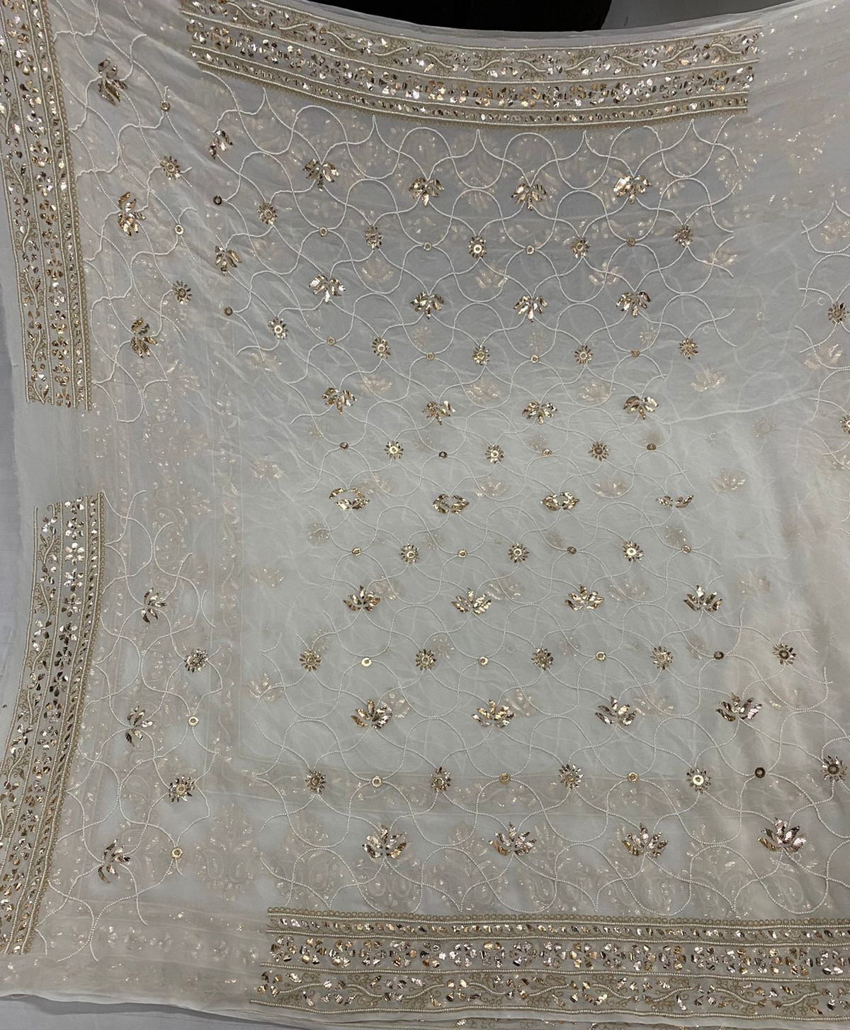 Heritage Ruhani Allover Heavy Badla Pearl and Aari Embroidered Saree